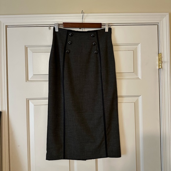 Ann Taylor Charcoal Pencil Skirt - Picture 1 of 6